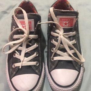 Converse shoes gray worn maybe a couple of hours